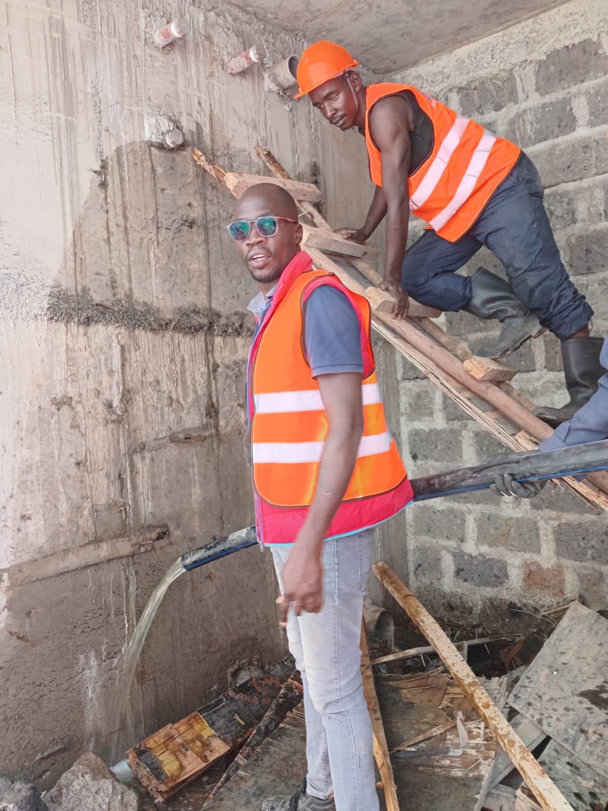 Stephen Ojere on site